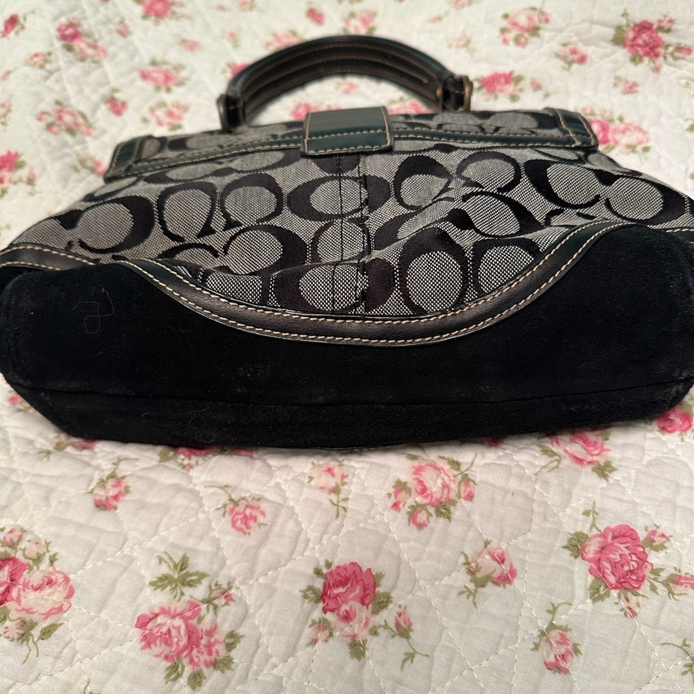Vintage Coach Soho Signature Canvas Shoulder Bag | Y2K - Picture 10 of 16
